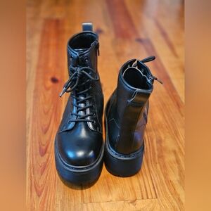 Women's Black Combat Boots